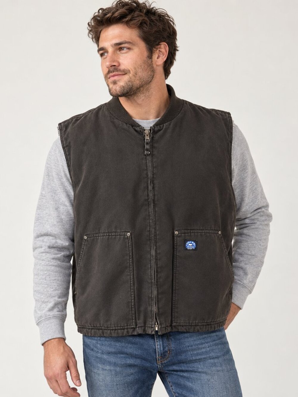 Polar King by Key Premium Berber Sherpa Lined Vest Mens 3XL Zip Front Duck Work